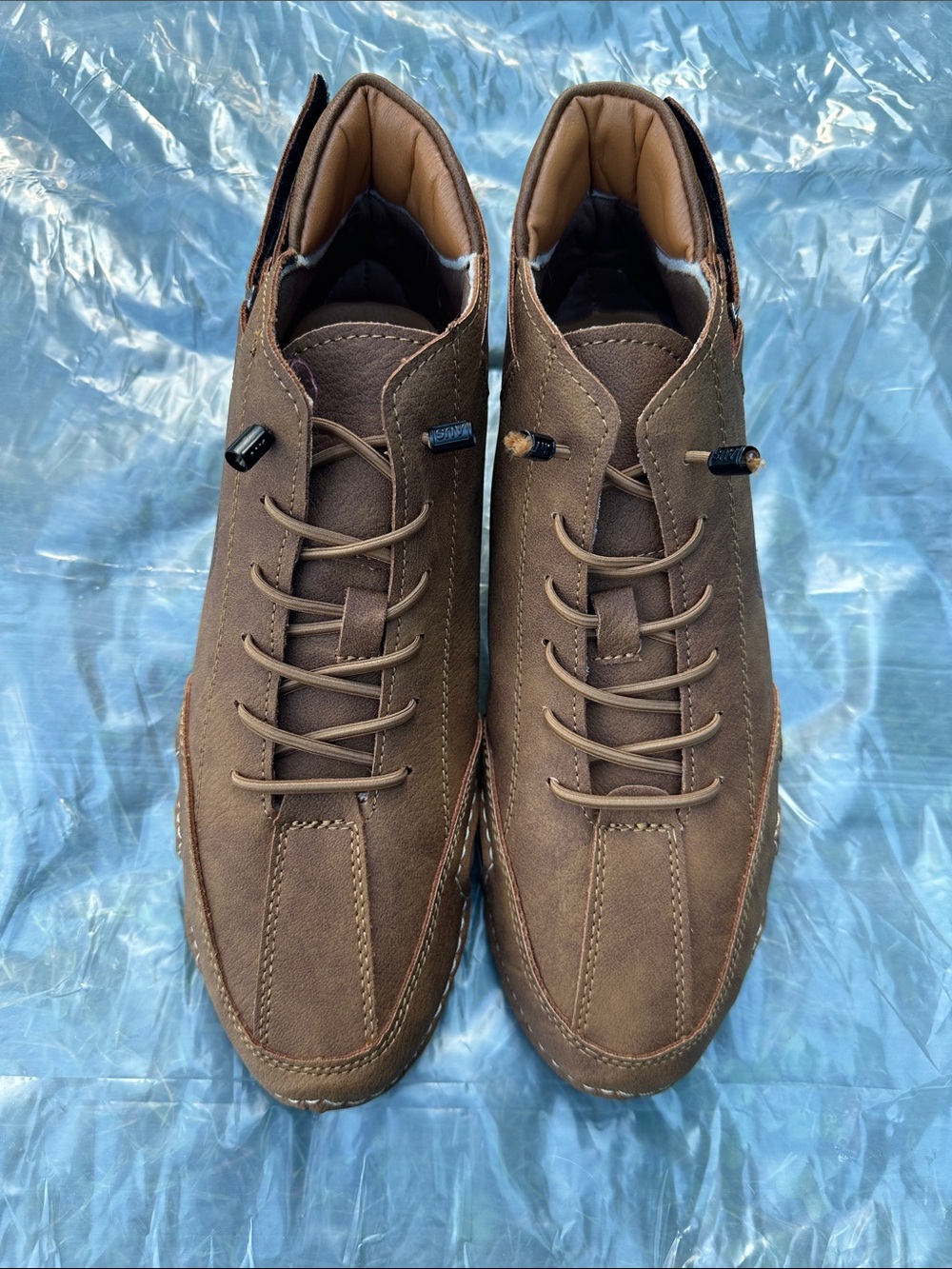 Men's Brown leather Chukka Boots — Casual Lace-Up Comfort